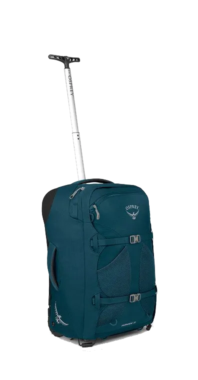 Travel backpacks with clearance wheels