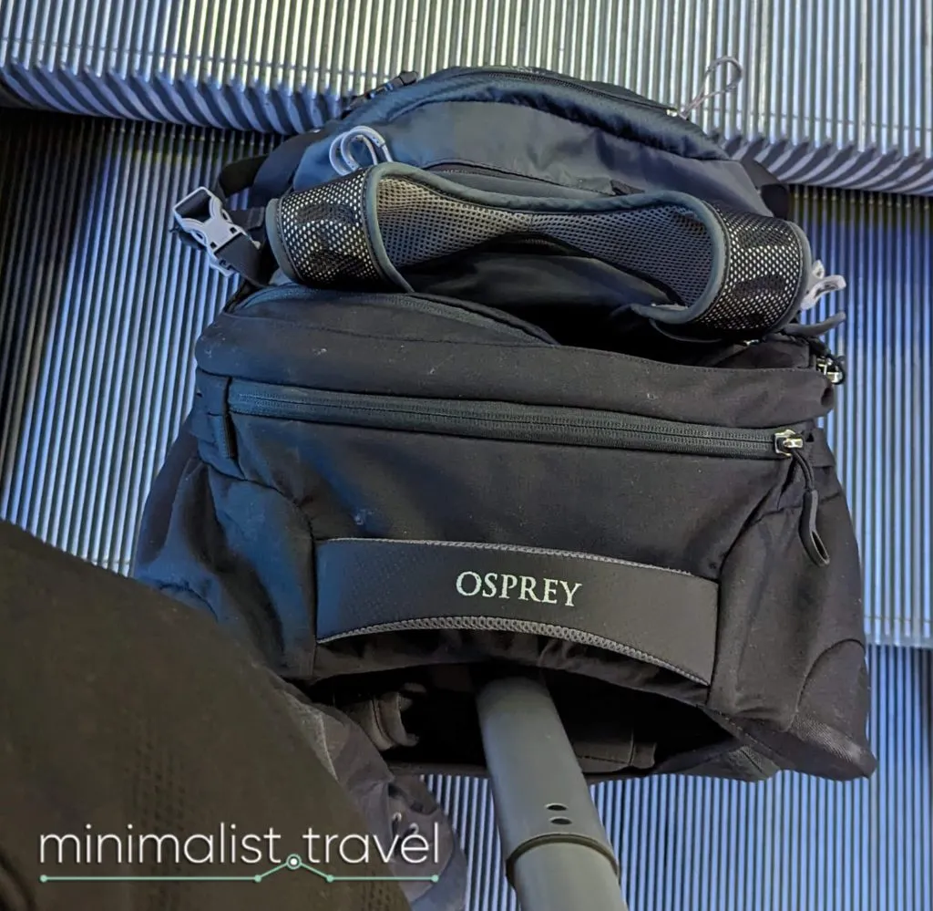 minimalist travel backpack carry on